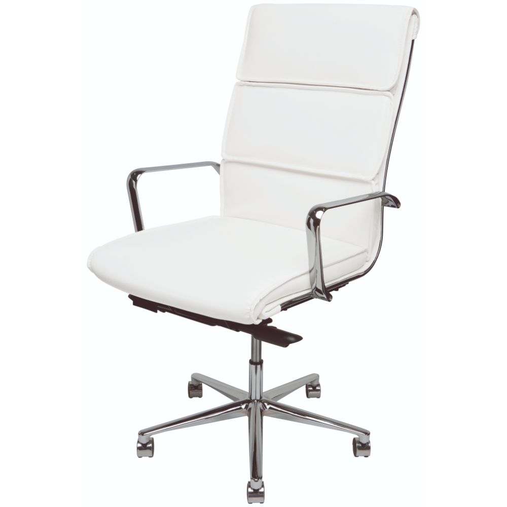 Nuevo HGJL281 LUCIA OFFICE CHAIR in WHITE